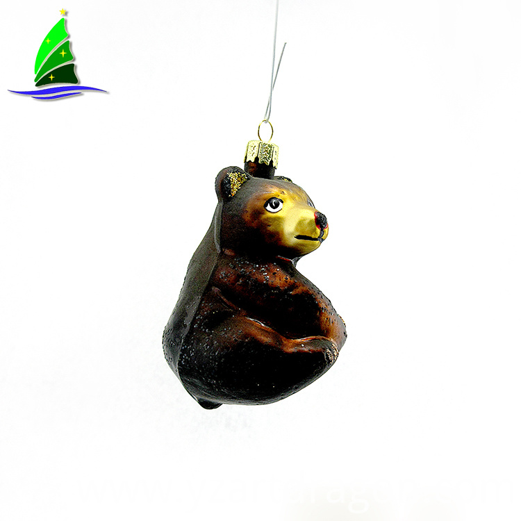 Glass a Sitting Black Bear Glass a Sitting Black Bear